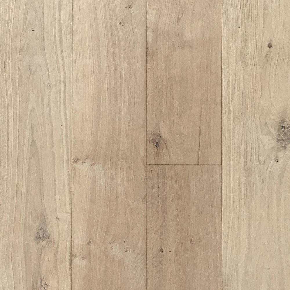 Unfinished engineered wide plank wood floor